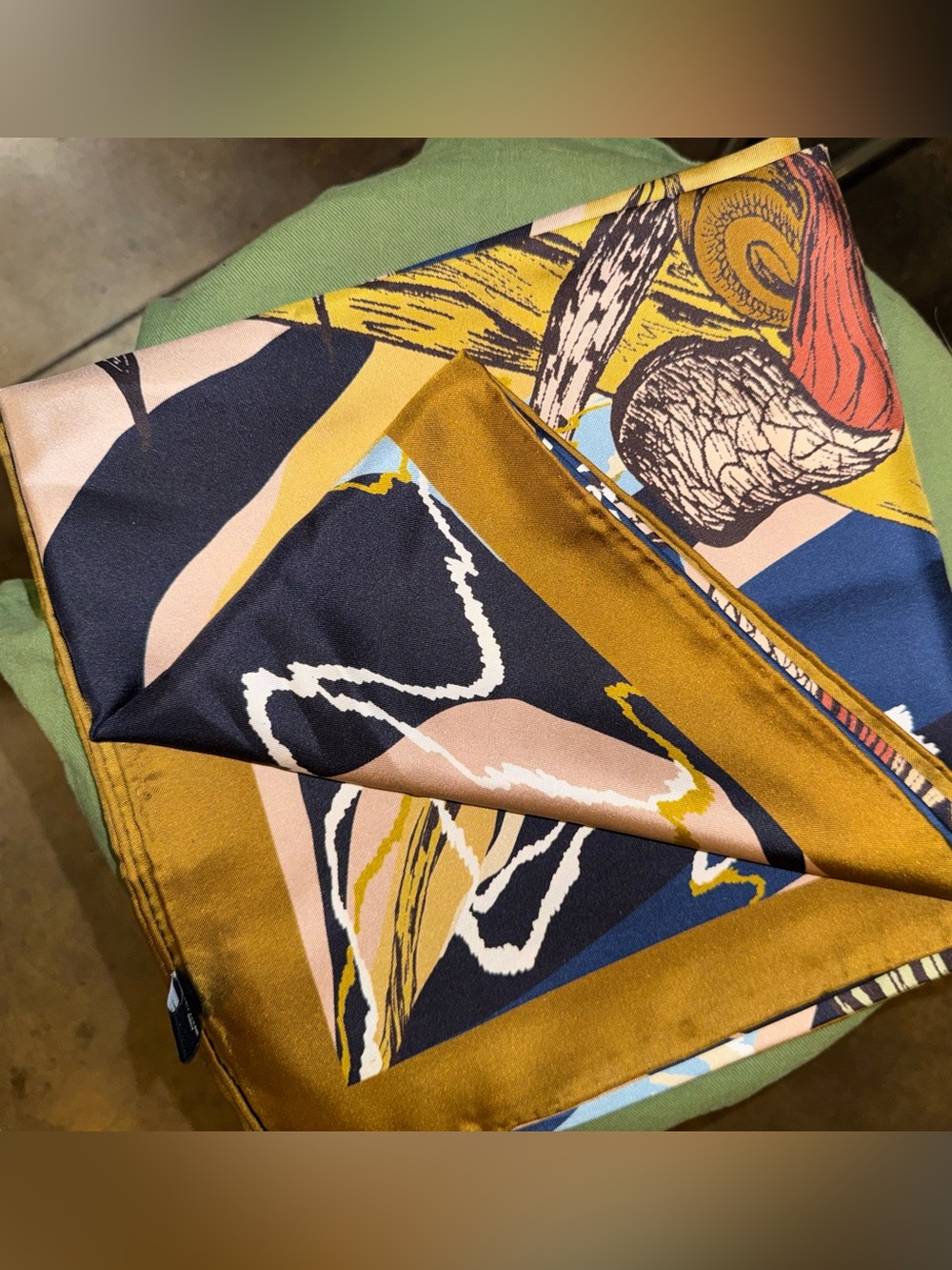 Jim Thompson “Slipper Orchid” Silk Scarf - Picture 4 of 13